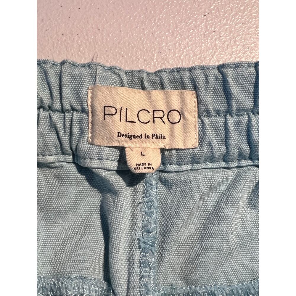 Anthropologie Izzie Wide-Leg Pants in Light Blue - Picture 7 of 8